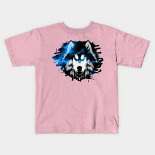 Malamute Spray Paint Mural Poster Art Print Kids T-Shirt